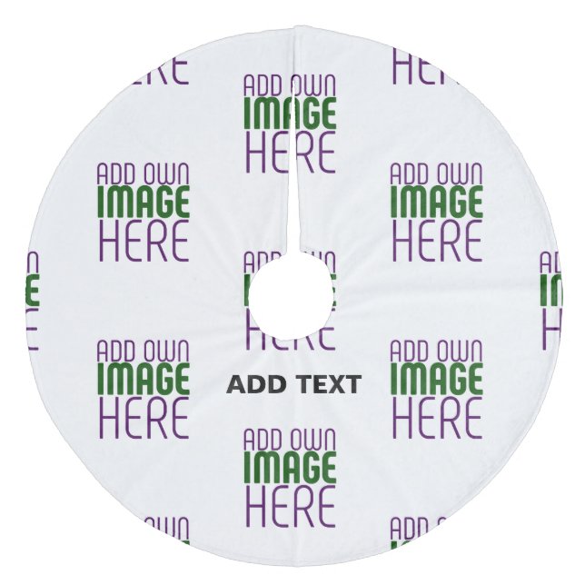 JUPON DE SAPIN EN MOLLETON MODÈLE DE TEXTE D'IMAGE BLANCHE SIMPLE MODERNE (Devant)