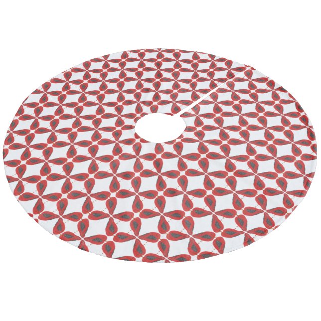 Jupon De Sapin En Molleton Modern cute cardinal Christmas (Angle)