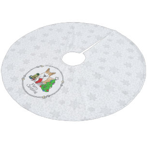 Jupon De Sapin En Molleton Noël 2 Pembroke Welsh Corgi (rouge 1) Tree Cute