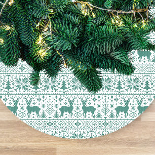 Jupon De Sapin En Molleton Nom de modèle de pull moche tricoté vert blanc