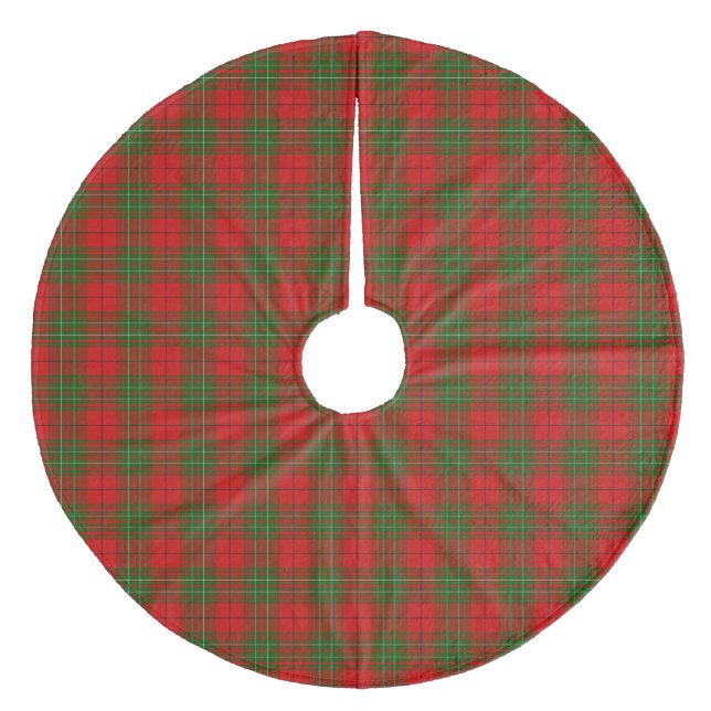 Jupon De Sapin En Molleton Plaid vert rouge de Comyn tartan (Devant)