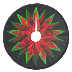 Jupon De Sapin En Molleton Poinsettia WOW