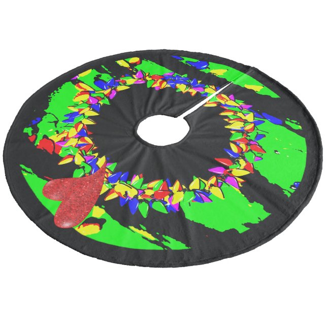 Jupon De Sapin En Molleton Punk Christmas wreath (Angle)