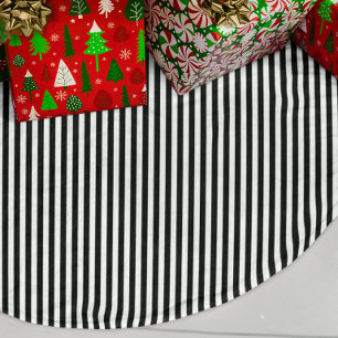 Jupon De Sapin En Molleton Rayures noires et blanches