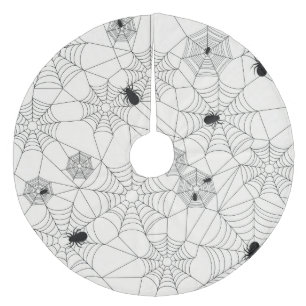 Jupon De Sapin En Molleton Rétro motif mignon d'araignée de Halloween