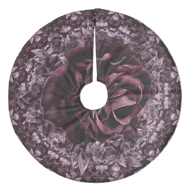 Jupon De Sapin En Molleton Rose Mandala (Devant)
