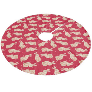 Jupon De Sapin En Molleton Vintage Élégant Noël Bois animal