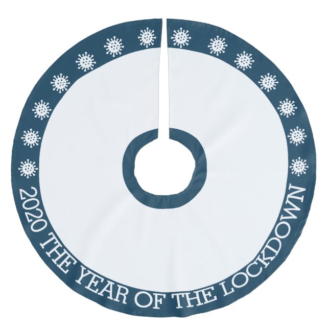 Jupon De Sapin En Polyester Brossé 2020 l'année du blocage (Devant)