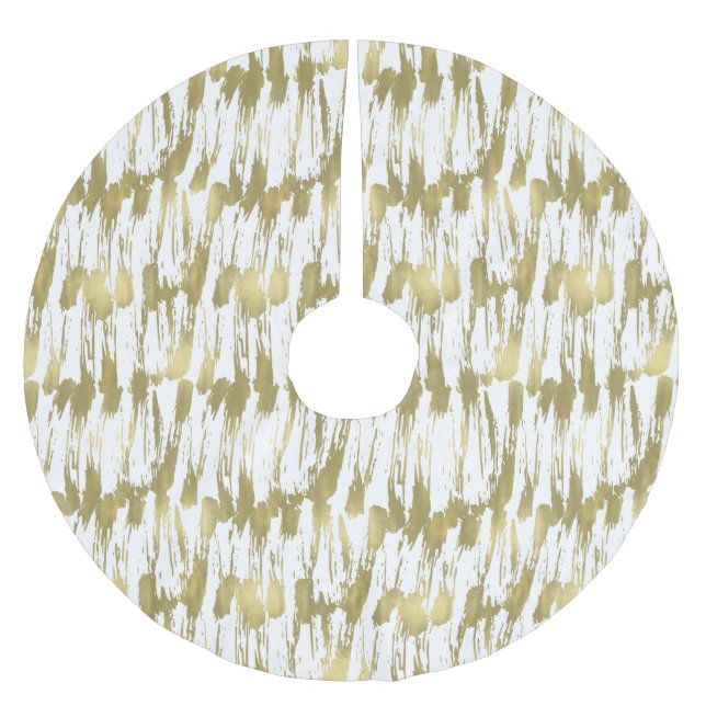 Jupon De Sapin En Polyester Brossé Abrégé sur chic charme d'or (Devant)