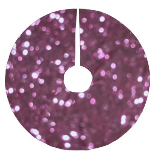 Jupon De Sapin En Polyester Brossé Abstrait rose, lumières déconcentrées bokeh.