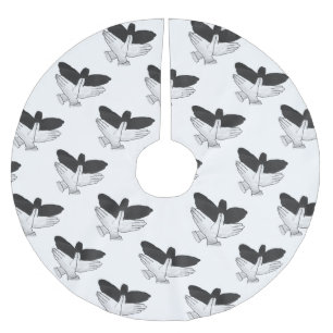 Jupon De Sapin En Polyester Brossé Aigle de silhouette