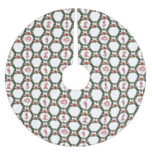 Jupon De Sapin En Polyester Brossé Alice dans la jupe d'arbre de Noël du pays des