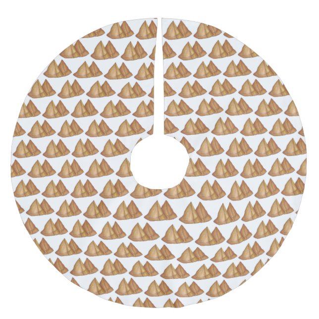 Jupon De Sapin En Polyester Brossé Alimentation indienne Cuisine végétarienne Fried S (Devant)