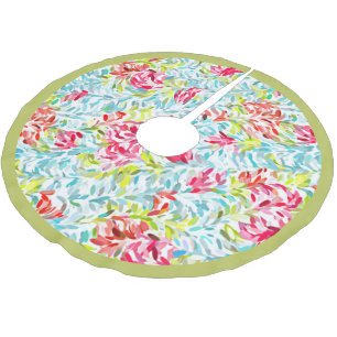 Jupon De Sapin En Polyester Brossé Amusantes couleurs d'été funky Art de projection d