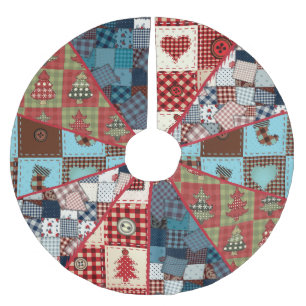 Jupon De Sapin En Polyester Brossé Ancien Pays Motif courbé