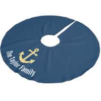 Ancre nautique avec Motif de Navy Jaune Chevron