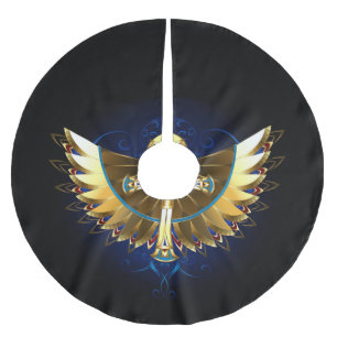 Jupon De Sapin En Polyester Brossé Ankh or avec ailes