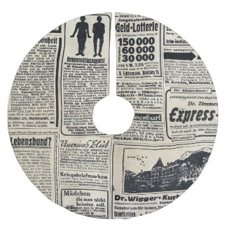 Jupon De Sapin En Polyester Brossé Annonces de journaux allemands antiques 1917