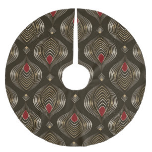 Jupon De Sapin En Polyester Brossé Antique bronze : Élégance ornementale sans soudure