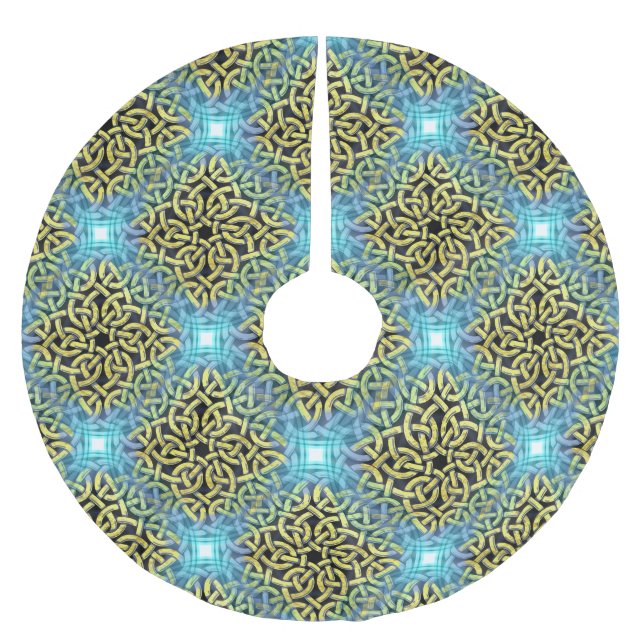 Jupon De Sapin En Polyester Brossé Aqua Background de Victorian Golden (Devant)