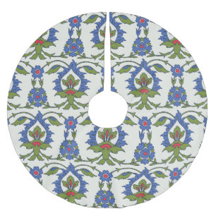 Jupon De Sapin En Polyester Brossé Arabe Traditionnel : Carrelage Iznik sans couture.