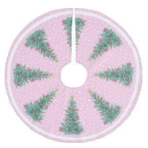 Jupon De Sapin En Polyester Brossé Arbre de Noël hivernal