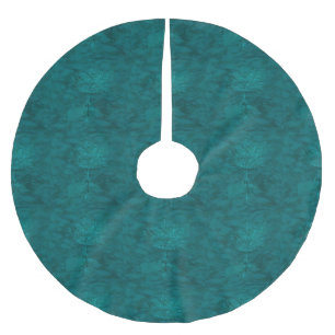 Jupon De Sapin En Polyester Brossé Arbre de turquoise de la vie