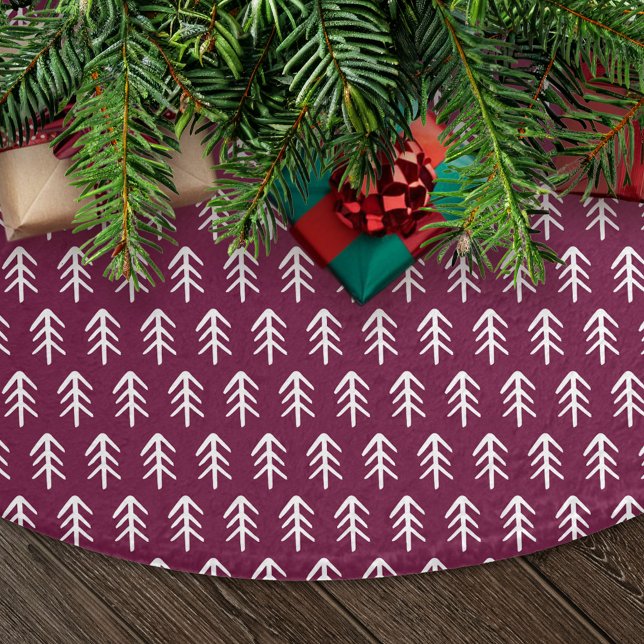 Jupon De Sapin En Polyester Brossé Arbres de Noël modernes | Berry Holiday (Créateur téléchargé)