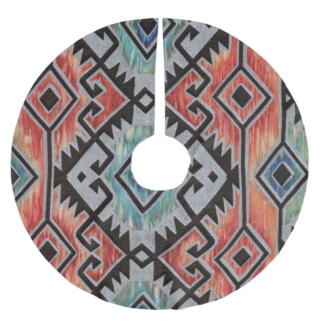 Jupon De Sapin En Polyester Brossé Argent de sud-ouest (Devant)