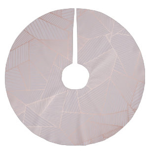 Jupon De Sapin En Polyester Brossé arrière - plan décoratif or rose, élégant.