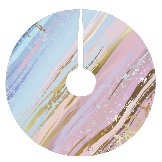 Jupon De Sapin En Polyester Brossé Arrière - plan rose texturé (Devant)