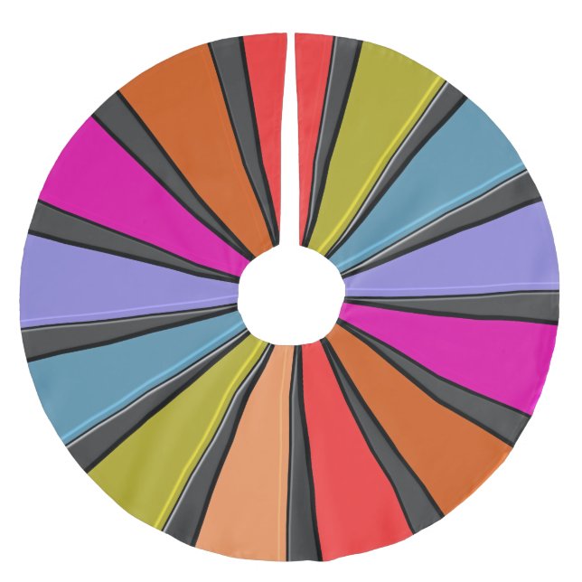 Jupon De Sapin En Polyester Brossé Art de cirque pour Noël - chapiteau (Devant)