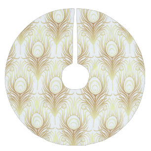 Jupon De Sapin En Polyester Brossé Art Déco Black Gold : Années 1920