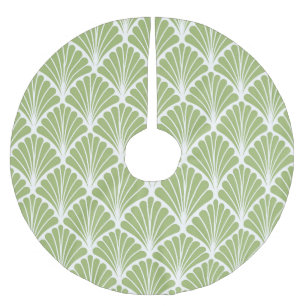 Jupon De Sapin En Polyester Brossé Art déco géométrique, motif transparent