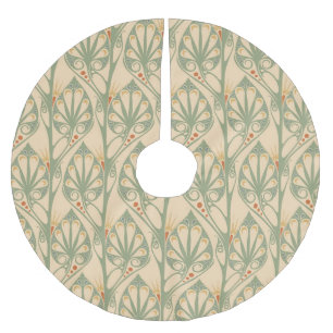Jupon De Sapin En Polyester Brossé Art Nouveau, Retro Fond d'écran design.