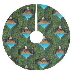 Jupon De Sapin En Polyester Brossé Art vintage du parc aux arbres verts de Paris par