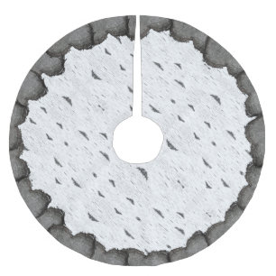 Jupon De Sapin En Polyester Brossé Aspen rustique écorce Bois Coeurs sculptés noms