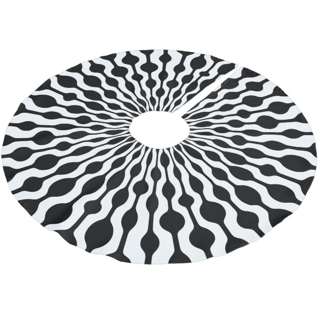 Jupon De Sapin En Polyester Brossé Baisses de radial de mod (Angle)