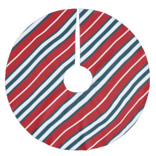 Jupon De Sapin En Polyester Brossé Bandes nautiques