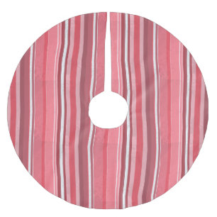 Jupon De Sapin En Polyester Brossé Bandes roses
