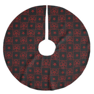 Jupon De Sapin En Polyester Brossé Baphomet