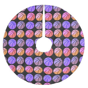 Jupon De Sapin En Polyester Brossé Basket-ball Pop Art