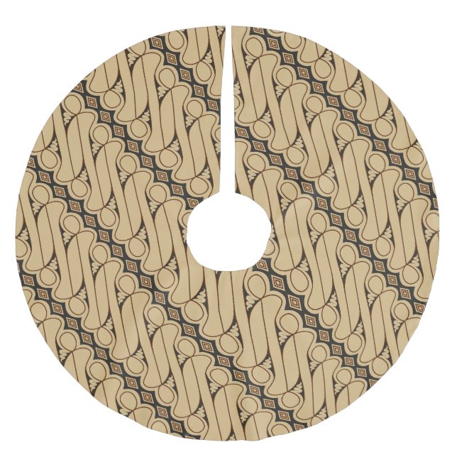 Jupon De Sapin En Polyester Brossé Batik Parang, Motif indonésien, Javanais, Ethnique (Devant)