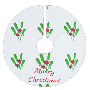 Jupon De Sapin En Polyester Brossé Beau bouquet de chiche avec Thunder_Cove Rose