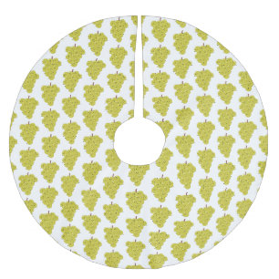 Jupon De Sapin En Polyester Brossé Belle bande de raisins amusante illustration