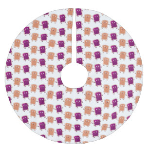 Jupon De Sapin En Polyester Brossé Beurre d'arachide mignonne et caricature sandwich