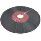Black Vinyl Record Custom Christmas Tree Jupe