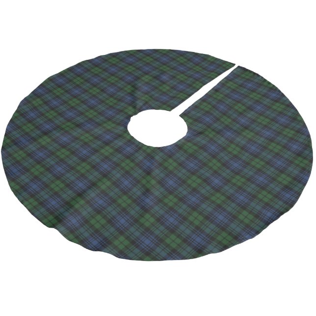 Jupon De Sapin En Polyester Brossé Black Watch Tartan écossais antique (Angle)