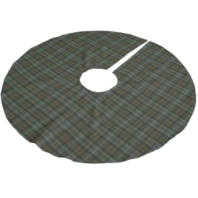 Jupon De Sapin En Polyester Brossé Black Watch Tartan écossais Patiné (Angle)