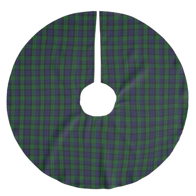 Jupon De Sapin En Polyester Brossé Blackwatch Tartan (Devant)